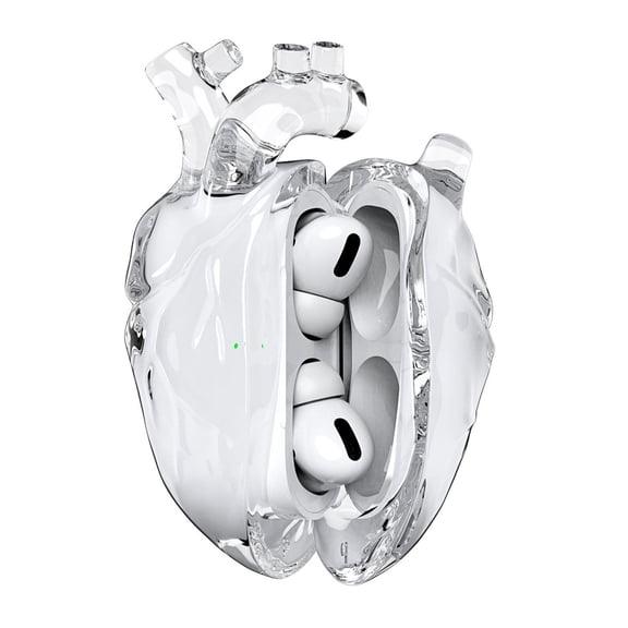 Liquid Silicone Protective Case For Eraphone Case With Heart Designs Fashionable Clear Earphone Case