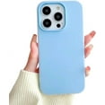 thumbnail image 1 of Liquid Silicone Soft Candy Color Compatible with iPhone Case (Blue,iPhone 15), 1 of 6