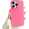 thumbnail image 1 of Liquid Silicone Soft Candy Color Compatible with iPhone Case (Pink,iPhone 14), 1 of 6