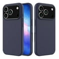 thumbnail image 1 of Liquid Silicone Soft Microfiber Case for iPhone 17 Pro Max with Tempered Glass Screen Protector - Midnight Blue, 1 of 5