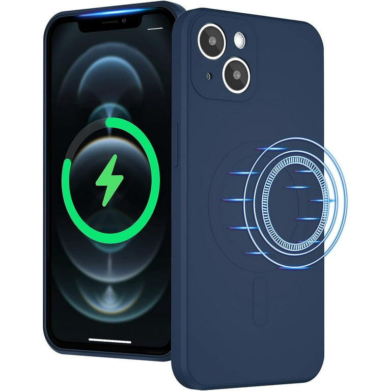 Liquid Silicone Wireless Charging Phone Case for iPhone 14 Plus