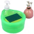 thumbnail image 1 of Liquid Soap Dispenser for Kitchen Ceramic Press Automatic Soap Box with Detergent Sponge Holder, 1 of 2