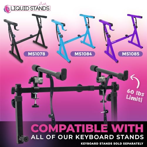 Liquid Stands 2 Tier Keyboard Stand Attachment Adjustable Electric