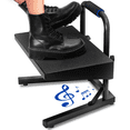 thumbnail image 1 of Liquid Stands Ergonomic Piano Foot Rest Under Desk - Height Adjustable Elevated Metal Foot Stool with Handle, 1 of 8