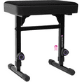 thumbnail image 1 of Liquid Stands Piano Bench Adjustable Stool – Music Keyboard Bench Seat for Piano Keyboard Stand with Black Padded Cushion for Musicians Piano Stool Chair (Mesh Fabric), 1 of 7