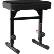 Liquid Stands Piano Bench Adjustable Stool   Music Keyboard Bench Seat for Piano Keyboard Stand with Black Padded Cushion for Musicians Piano Stool Chair Mesh Fabric