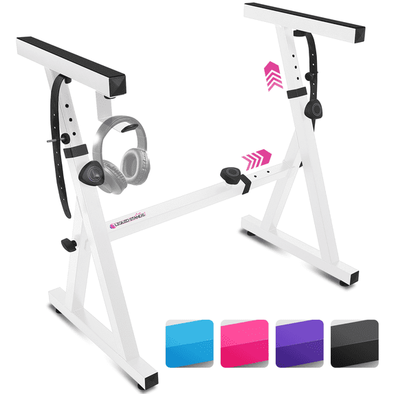 Liquid Stands Piano Keyboard Stand - Z Style Adjustable and Portable Heavy Duty Music Stand for Kids and Adults -Fits 54-88 Key Electric Pianos - Sturdy Musical Keyboard Stand Piano