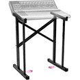 thumbnail image 1 of Liquid Stands Portable Audio Mixer Stand - Angled Foldable & Adjustable Studio Music Mixer Synth Stand - MPC Stand For Drum Machines, DJ Turntables, Audio Rack Music Equipment & More, 1 of 8