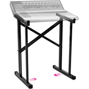 Liquid Stands Portable Audio Mixer Stand - Angled Foldable & Adjustable Studio Music Mixer Synth Stand - MPC Stand For Drum Machines, DJ Turntables, Audio Rack Music Equipment & More