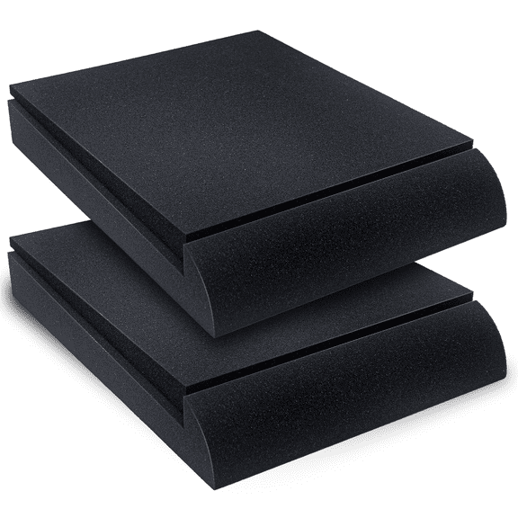Liquid Stands Studio Monitor Sound Isolation Pads for Speakers 6-8" High-Density Speaker Foam Pads