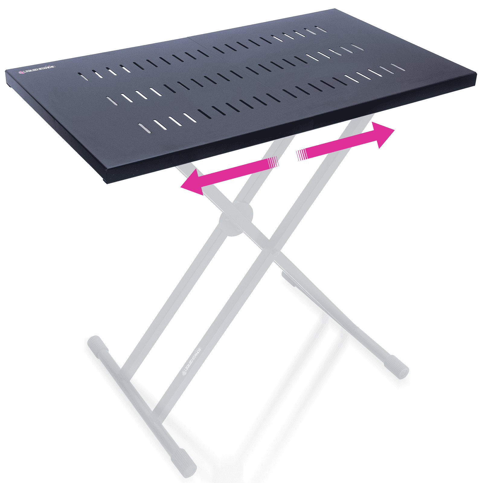 Liquid Stands Utility Table Top ONLY for X Style Keyboard Stands 