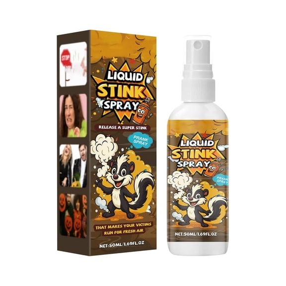 Liquid Stink Spray Prank, Super Strong Odor, Funny Gag Gift for Parties, April Fools, Office, 50ml Long-Lasting Stinky Spray