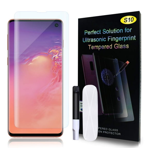 Liquid Tempered Glass Screen Protector for Samsung Galaxy S21 Ultra 3D Curved Edge 9H Premium Tempered Glass [Bubble Free] Adhesive Installation Tools Screen Film for Samsung S21 Ultra - Clear