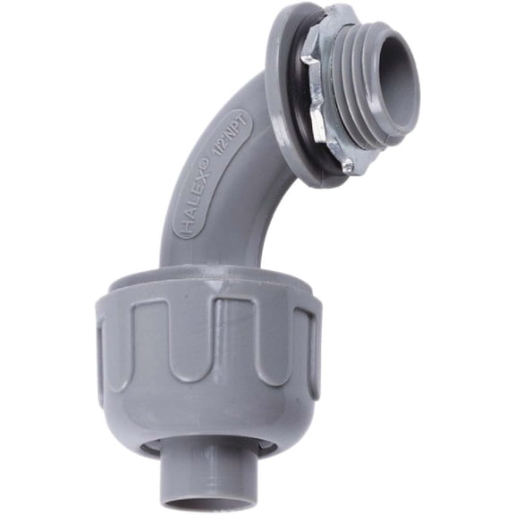 Liquid Tight Conduit Elbow, 90 Deg, 3/4" Pvc Halex Company Pvc Conduit Fittings