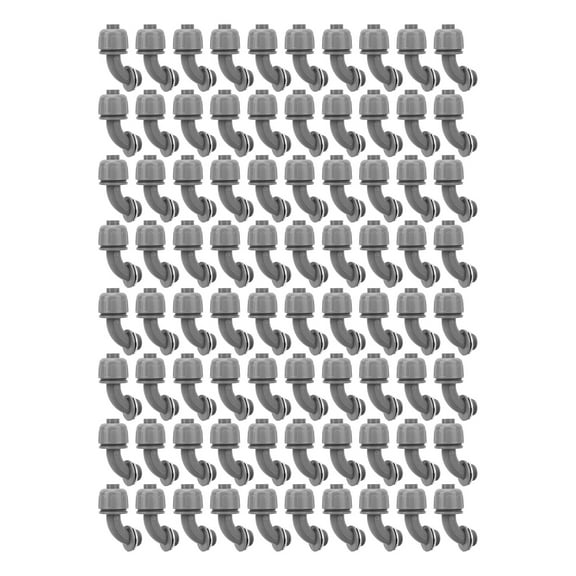 Liquid Tight Connector, 100PCS 90 Degree Structural 1/2 Inch Thread Electrical Conduit Connector Fitting  For Marine Equipmen