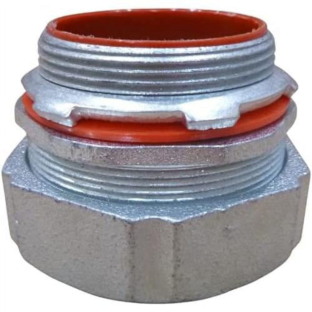 Liquid Tight Straight Conduit Fitting Insulated Throat Sealtight Connector Zinc Plated