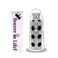 thumbnail image 1 of Liquid TuNes Soccer Bling Water Bottle Stainless Steel Thermal Bottle, Insulated Refillable Glitter Water Bottle with Chain, Great Gift Idea for Girls(500ml/16.9 oz), 1 of 6