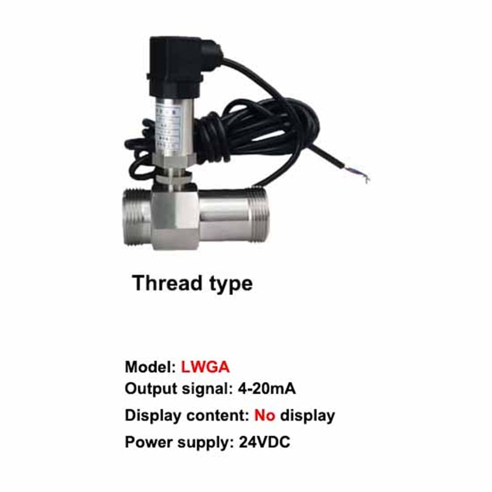 Liquid Turbine Flow Meter Sensor Transmitter 4-20mA 24VDC Water Flow ...