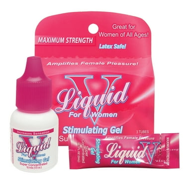 Liquid V For Women Stimulating Female Pleasure Gel, 0.07 oz Sample Pack