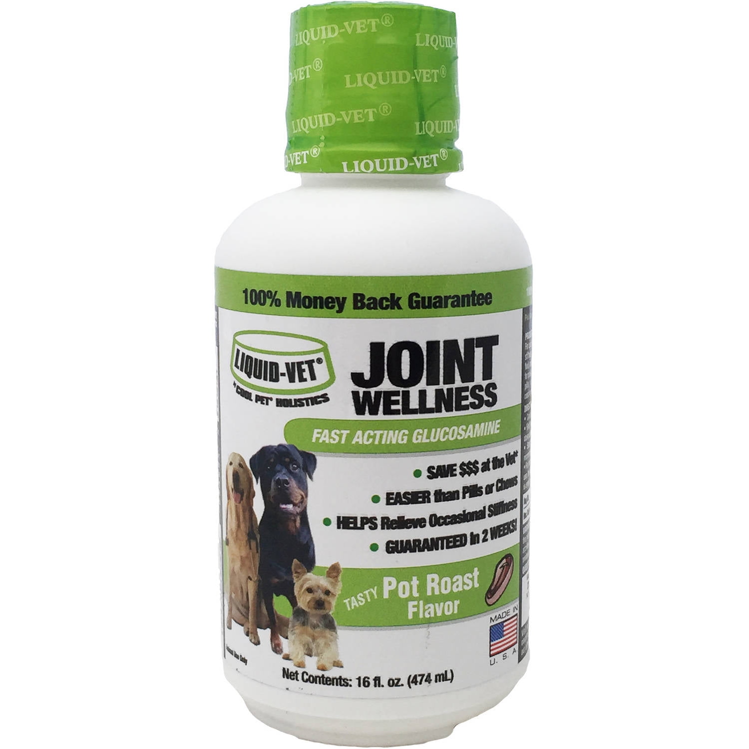 Liquid-Vet K9 Joint Wellness, Pot Roast Flavor, 16 oz