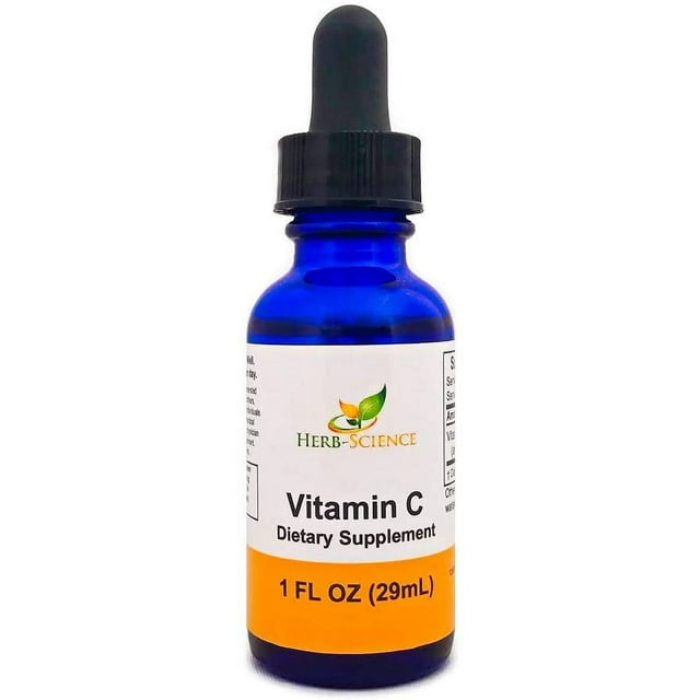 HerbScience Liquid Vitamin C Drops High Absorption, Antioxidant