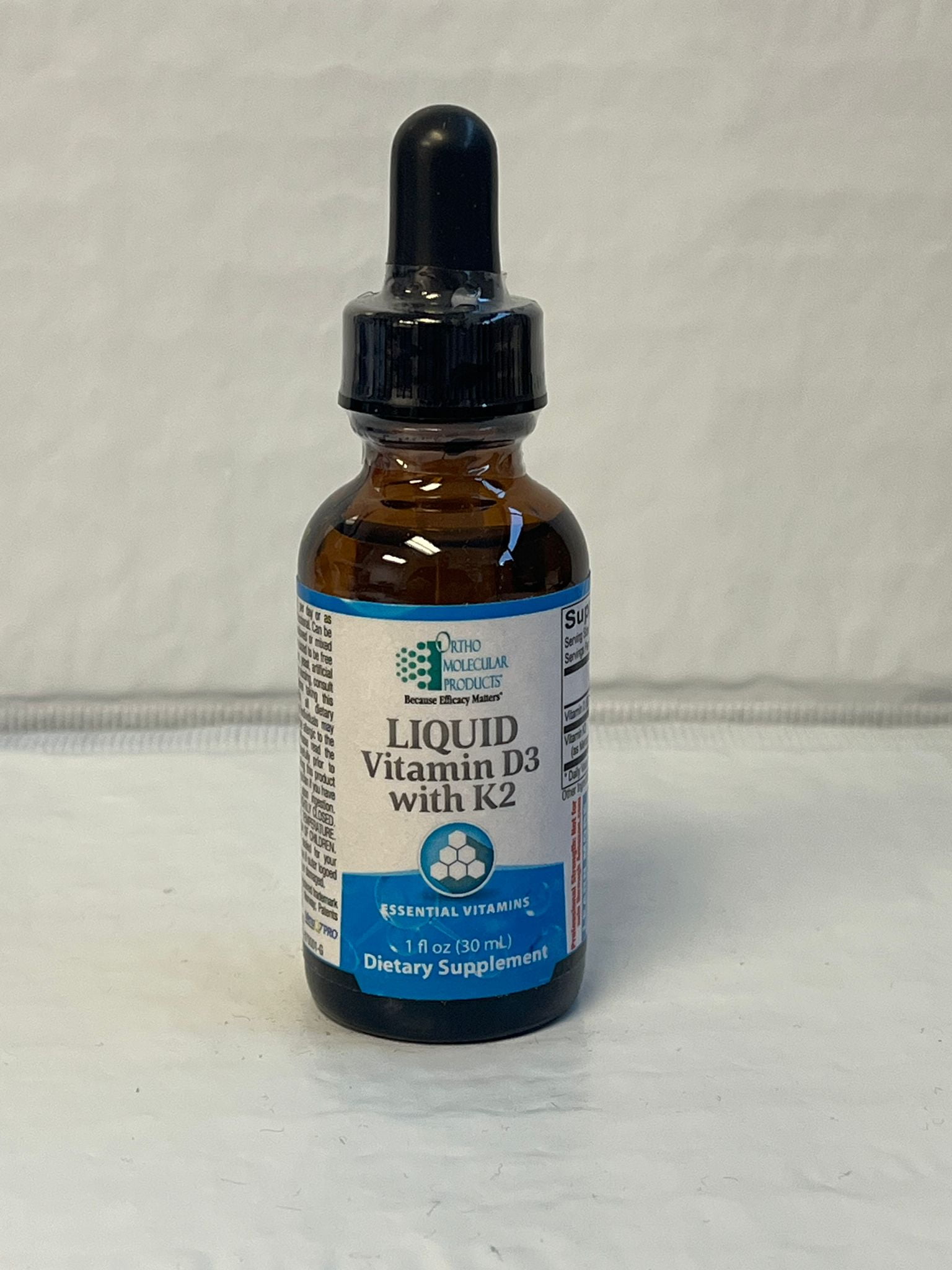 Liquid Vitamin D3 with K2 (1 oz) by Ortho Molecular Products