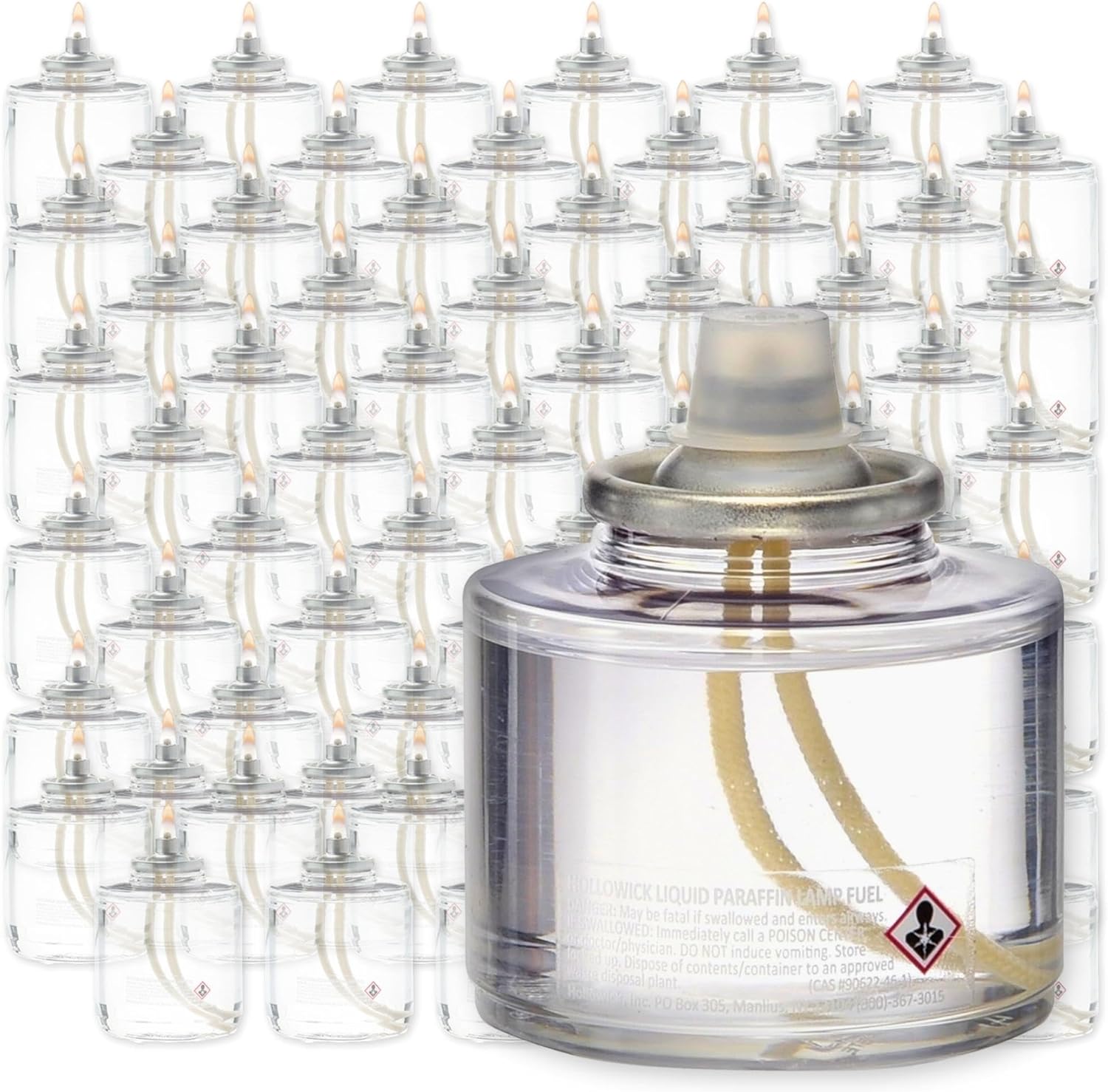 Liquid Votive Disposable 10 Hour Clear Plastic Tealight Fuel Cell Oil Candle With Cartridge