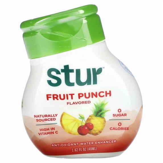 Stur, Antioxidant Water Enhancer, Fruit Punch, 1.62 fl oz Pack of 2