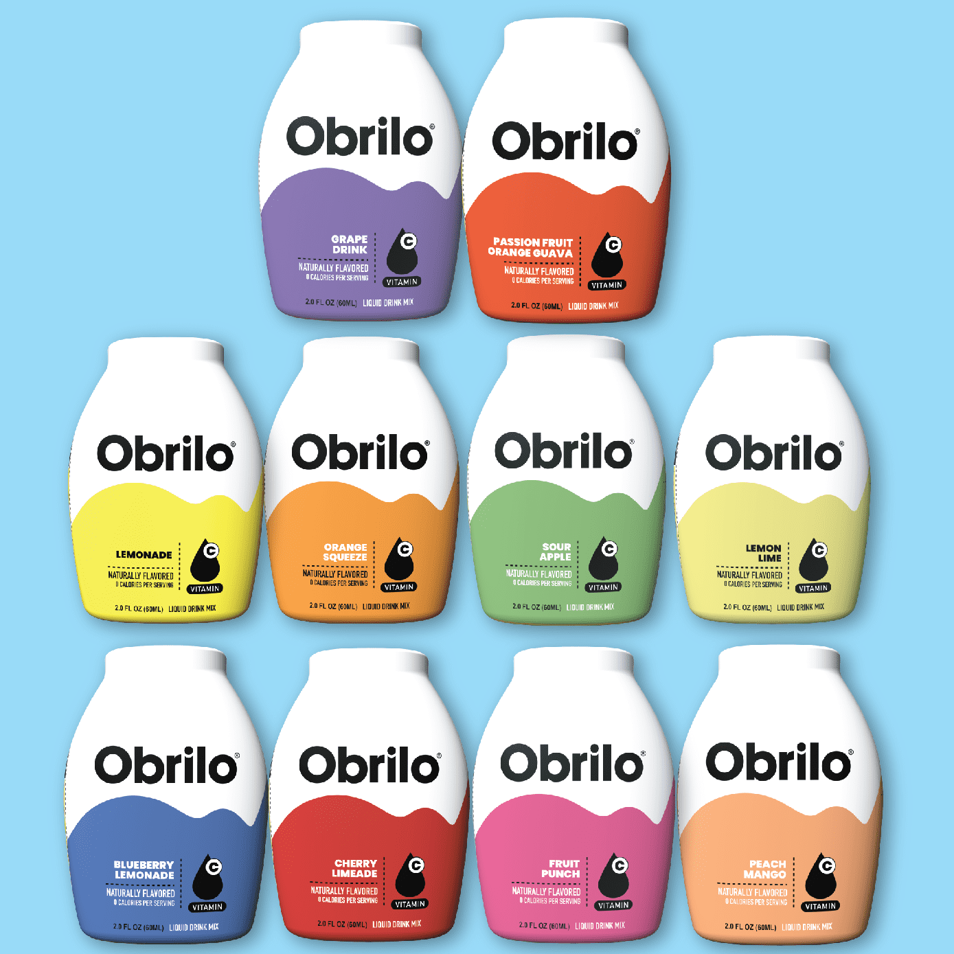 Liquid Water Enhancer Variety 10 Pack Drink Mix, SugarFree, Zero