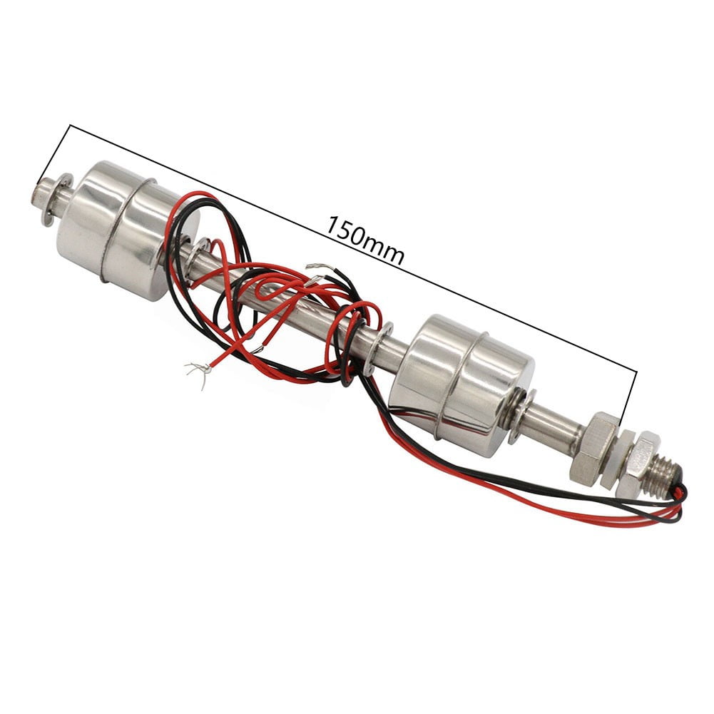 Liquid Water Level Sensor Stainless Steel Double Ball Float Switch Tank