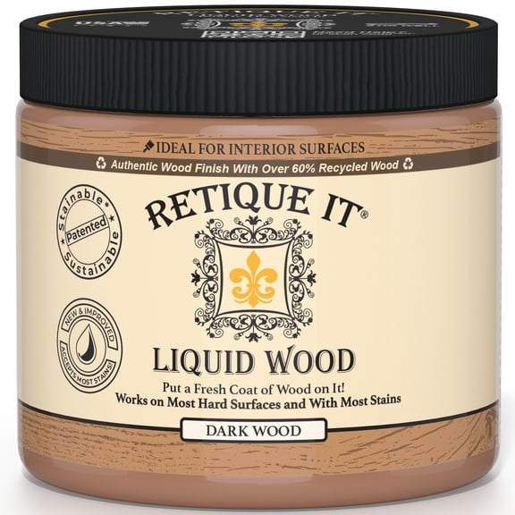 Liquid Wood Coatings - Stainable Primer - Paint It Then Stain It (Dark Wood, Medium)