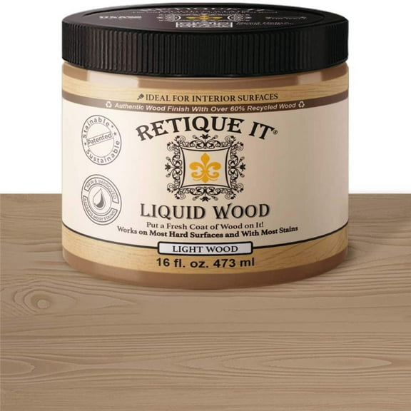 Liquid Wood Coatings - Stainable Primer - Paint It Then Stain It (Light Wood, Medium)