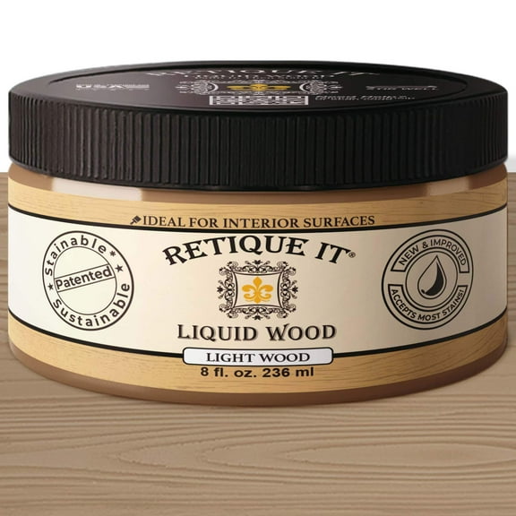 Liquid Wood Coatings - Stainable Primer - Paint It Then Stain It (Light Wood, Small)