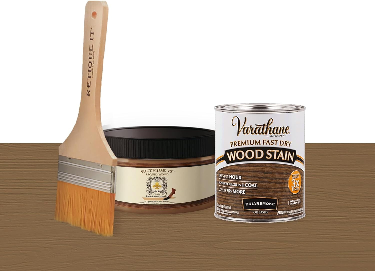 Liquid Wood for Gel Stain & Wood Stain by Retique It 16oz Light