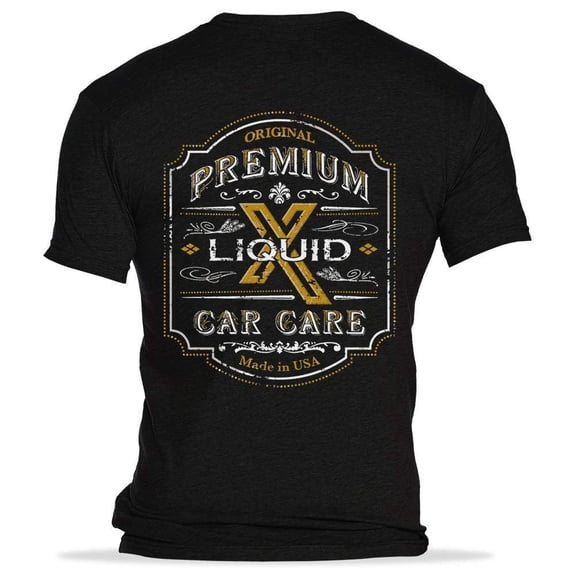 Liquid X Rustic Label Men's T-Shirt - Black Medium