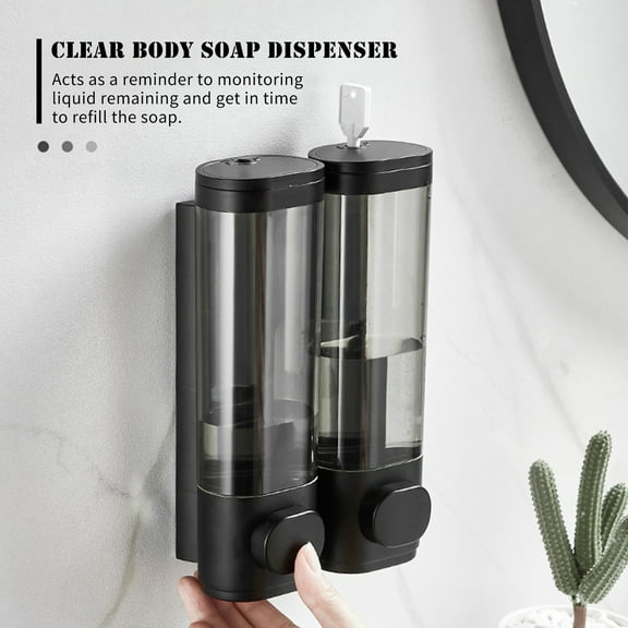 Liquid dispenser,Hand Press Soap Dish Liquid Lotion Soap Dispenser Mounted Hand Press Lotion Shampoo 600ml Manual Soap Dispenser Wall Mounted Wall Mounted Hand Me Tel Kitchen Qahm Wyan Rookin