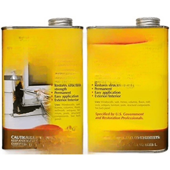 LiquidWood Kit - 2 Quarts - 2-Part Structural Wood Epoxy Resin - Wood Hardener and Consolidant - Perfect Primer for WoodEpox Epoxy Wood Filler$$Tools & Hardware Other