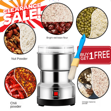 Liquidation & Promo, 200W Coffee Grinder Blenders for Kitchen Household Cereals Nuts Spices Beans Machine Multifunctional Espresso Moedor De Cafe, AKLJWH Up to 50% OFF | Metal, Multicolor