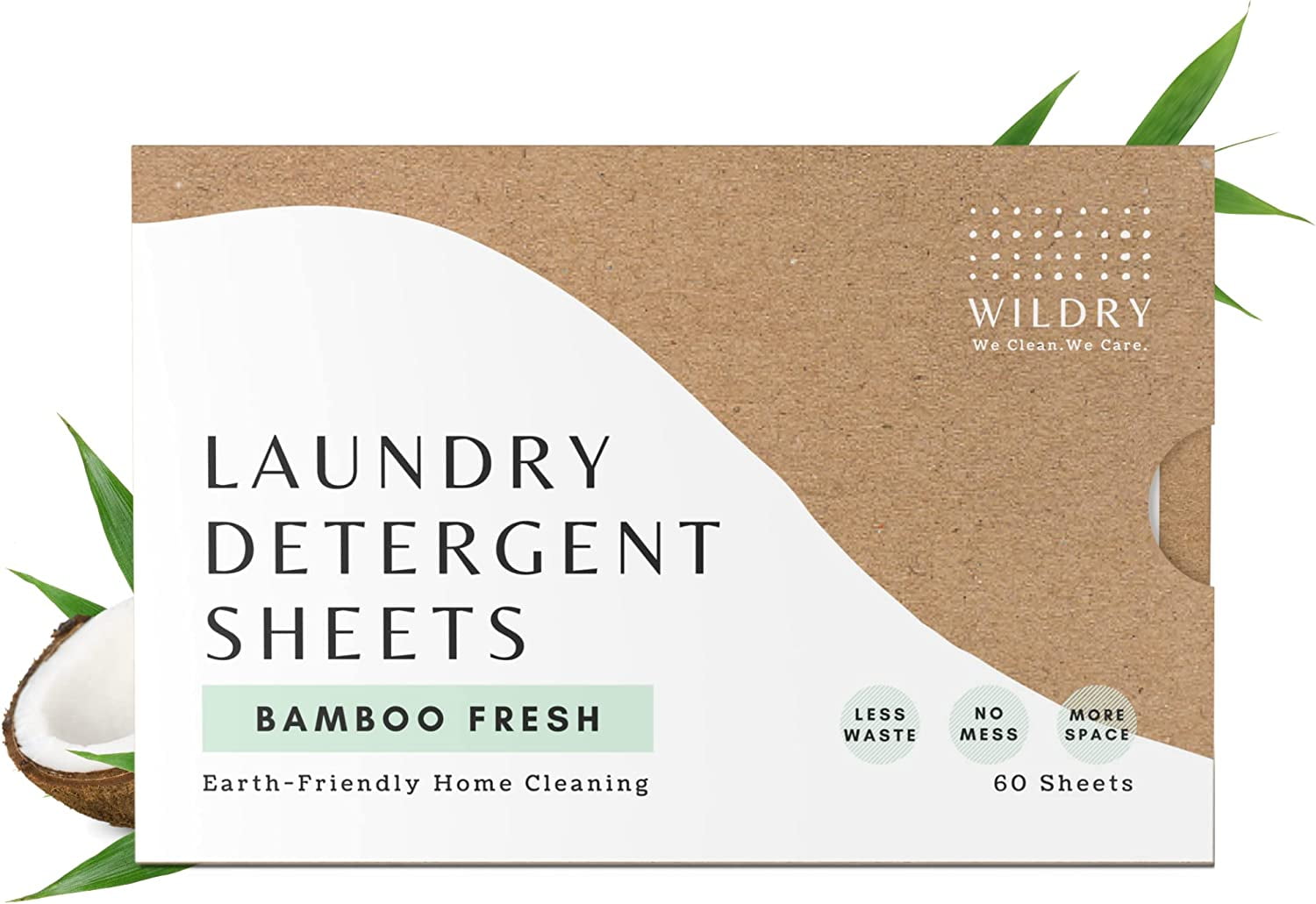 Liquidless Laundry Detergent Sheets (60 Sheets) Bamboo Fresh Scent
