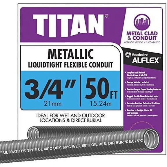 Southwire Liquidtight Conduit  Indoor & Outdoor Use, NEC-Compliant