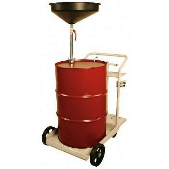 Liquidynamics 950102 55-Gallon Oil Drain Kit with Heavy-Duty 4-Wheel Cart