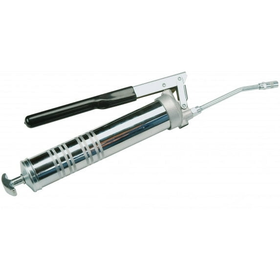 Liquidynamics P/N 500128 Premium Lever Grease Gun, w/ Rigid Spout, Cast Iron Head, 10,000 PSI