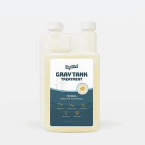 Liquified Gray Tank RV Toilets Treatment with Enzyme Formula, RV Cleaning Supplies, 32 fl oz