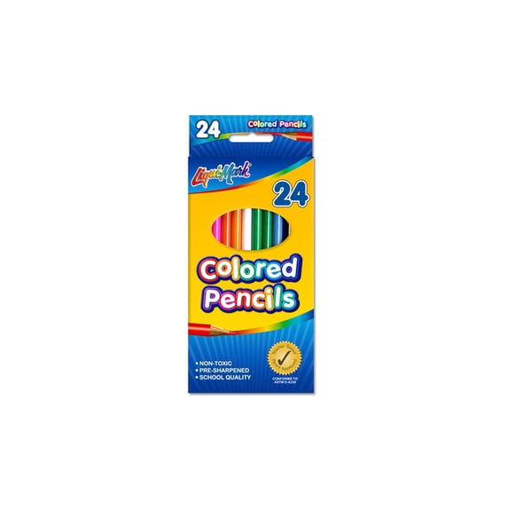 Liquimark Colored Pencil Set 7" 24pc