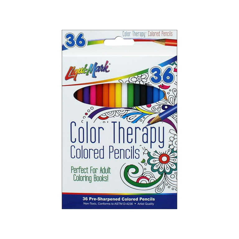 Liquimark Colored Pencil Set Color Therapy 36pc 