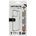 thumbnail image 1 of Liquipel Infinite Fashio Cell Phone Case with 3 Inserts for iPhone 15 Pro, Mirror, 4 Pieces Pack, 1 of 7