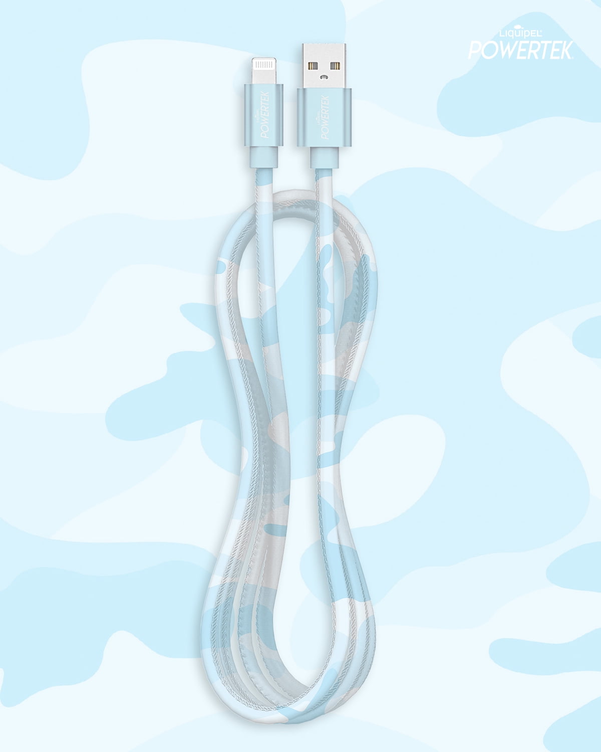 Liquipel Lightning Cable Camo - Blue
