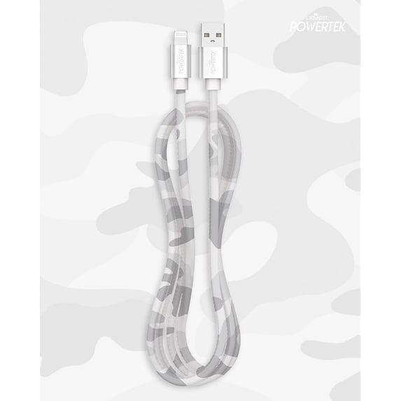 Liquipel Lightning Cable Camo - Grey