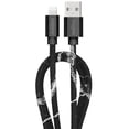 thumbnail image 1 of Liquipel Lightning Marble Cable - Black/Silver, 1 of 8