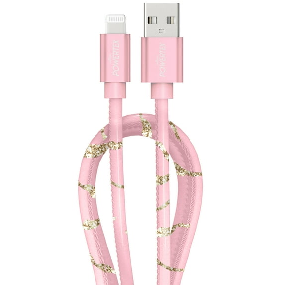 Liquipel Lightning Marble Cable - Pink